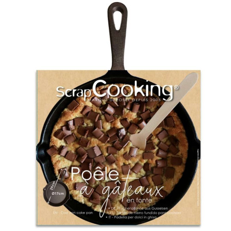 Pack poêle en fonte pour cookie géant et gâteau XXL - ScrapCooking