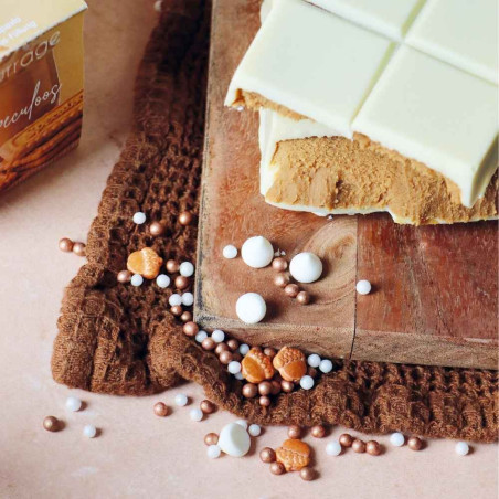 Ambiance tablette choco avec décors sucrés éclatés mix 3D automne - ScrapCooking®