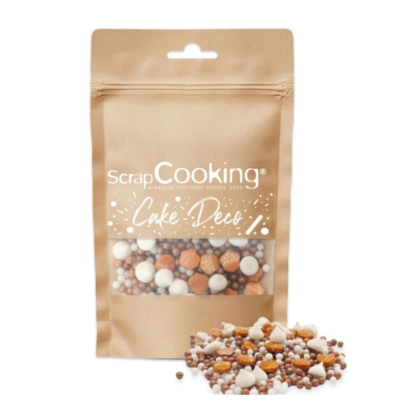 Bag + assortment of 3D autumn-themed sweet decorations - ScrapCooking®