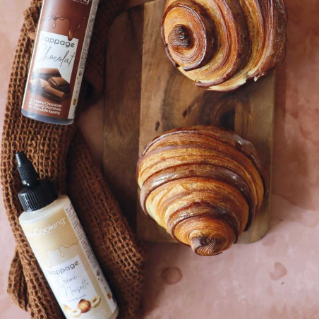 Ambiance croissants et nappage crème noisette - ScrapCooking
