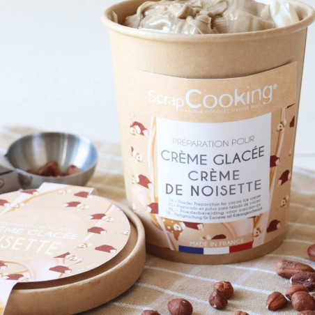 Photo ambiance crème glacée vanille à la noisette - ScrapCooking®