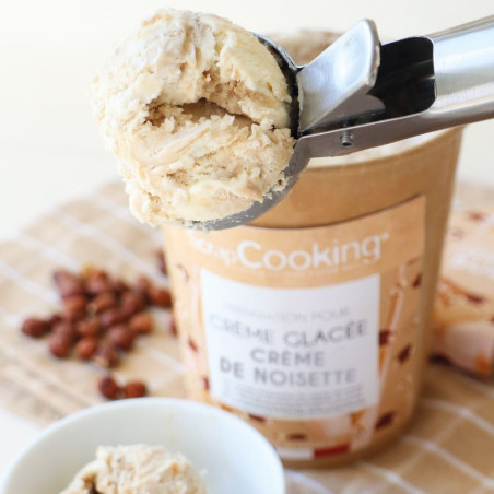 Vanilla and hazelnut ice cream theme + ice cream scoop - ScrapCooking®