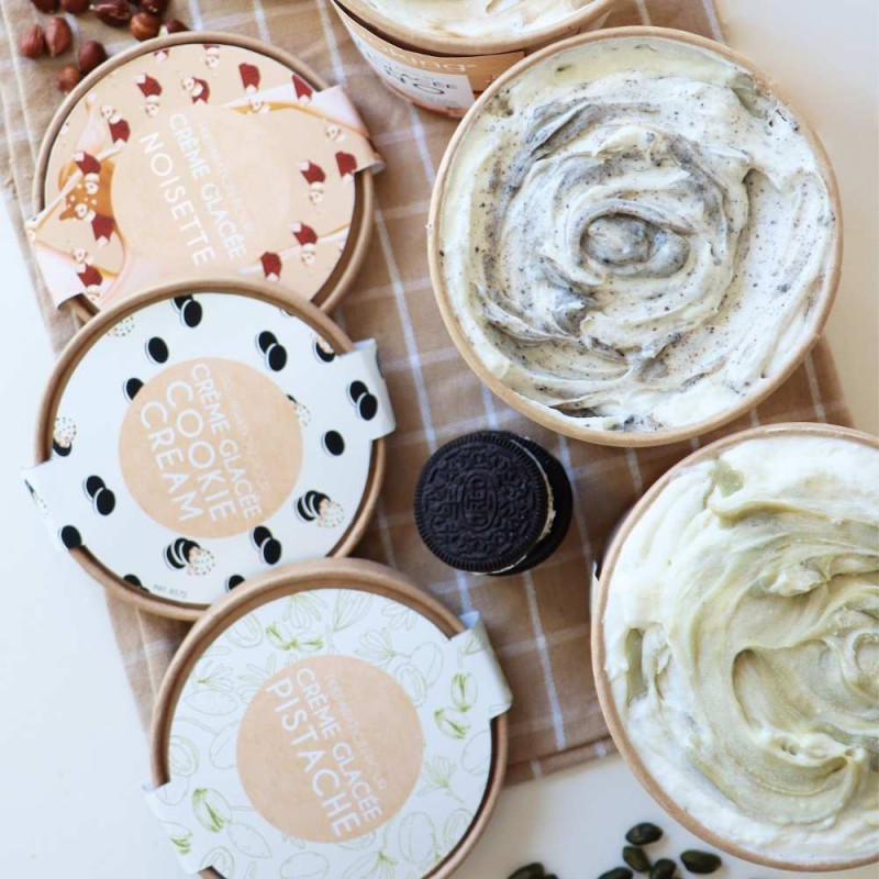 Pots de préparation pour crème glacées maison - ScrapCooking®