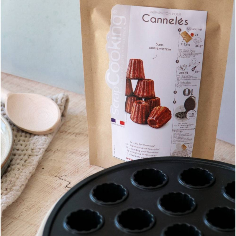 Photo cannelés + machine à cannelés - ScrapCooking®