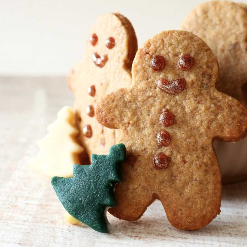 Photo gros plan spéculoos maison biscuit bonhomme - ScrapCooking®