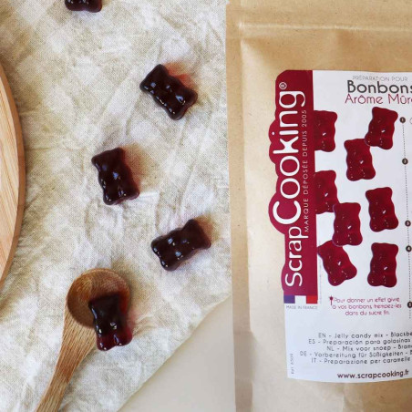Photos bonbons oursons mûre et sachet prépa - ScrapCooking®