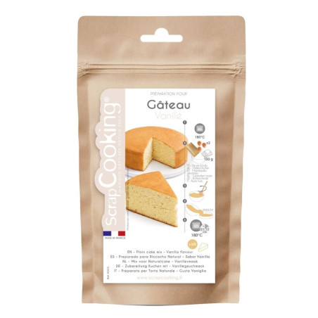 Sachet préparation en poudre pour gâteau vanille moelleux - ScrapCooking®
