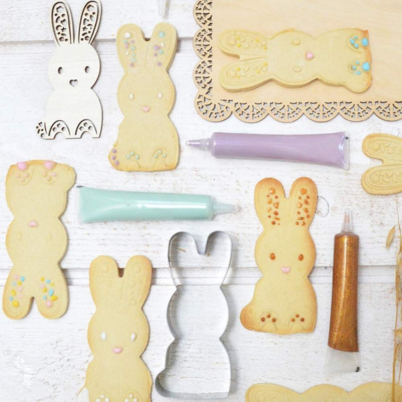 Ambiance biscuits maison lapins- ScrapCooking®