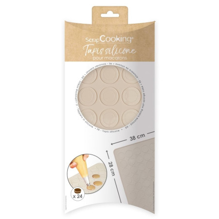 Pack seul tapis silicone pour macarons - ScrapCooking