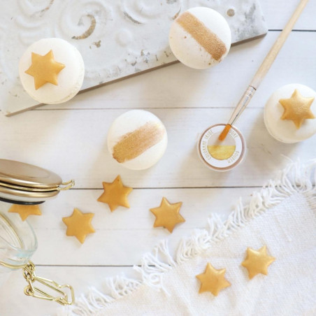 Ambiance macarons dorés - ScrapCooking