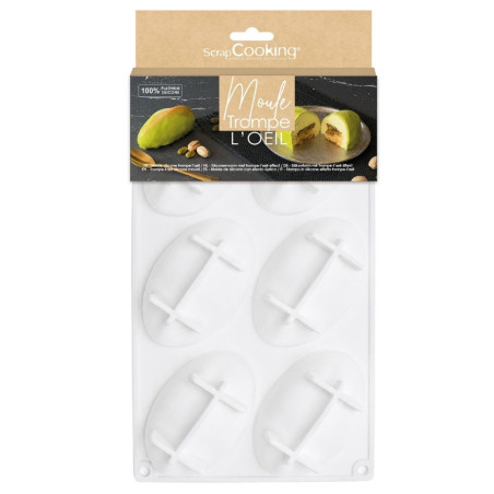 Pack moule silicone trompe-l’œil pistache - 6 empreintes - ScrapCooking