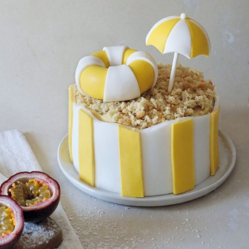 Ambiance gâteau été passion coco - scrapCooking®