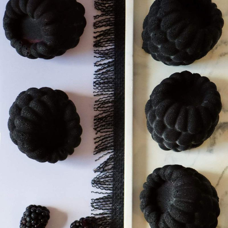 Blackberry dessert with a raspberry trompe-l’œil - ScrapCooking®