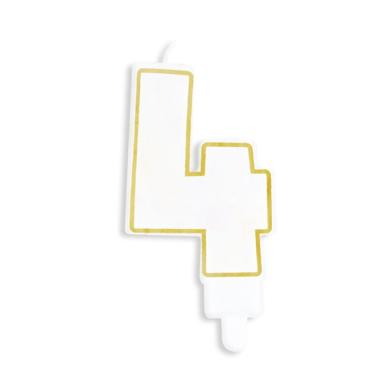 Single Number 4 Candle – ScrapCooking®
