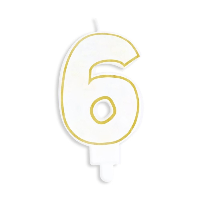 Single Number 6 Candle – ScrapCooking®