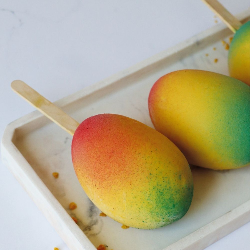 Mango trompe l’œil ice creams - ScrapCooking®