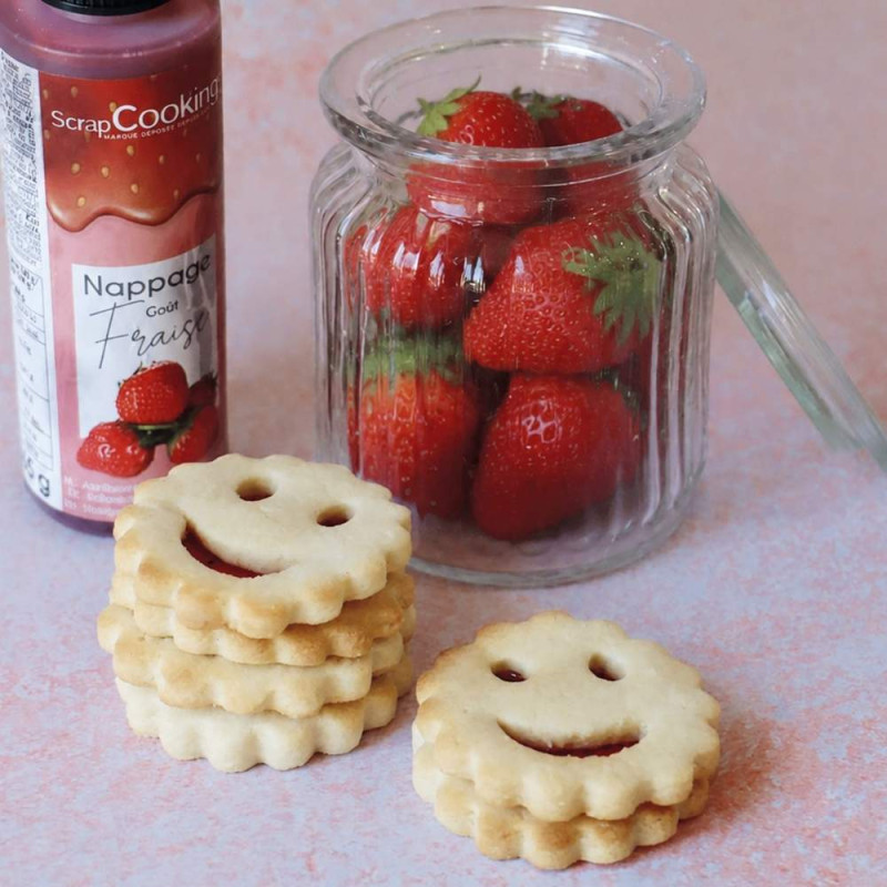 Ambiance biscuit sourire fraise - ScrapCooking®