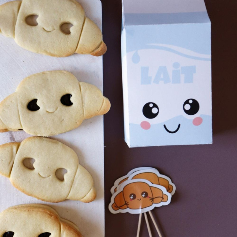 Kawaii croissant theme - ScrapCooking®
