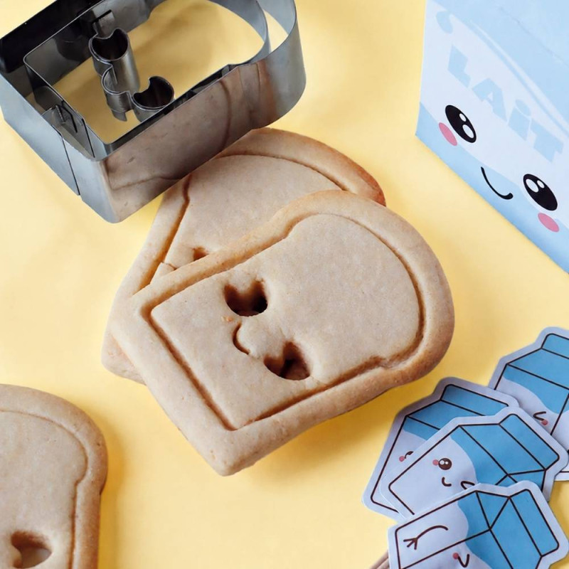 A spread of open sandwiches and a kawaii topper - ScrapCooking®