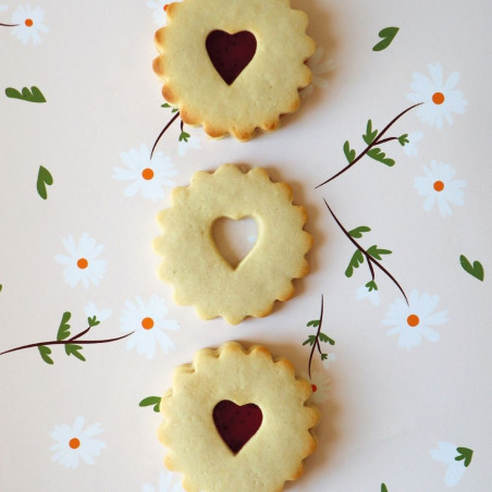 Ambiance trio biscuits cœurs - ScrapCooking®