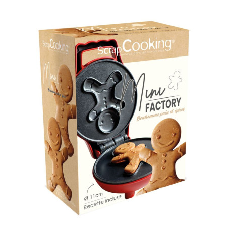 Mini waffle maker Gingerbreadman - ScrapCooking