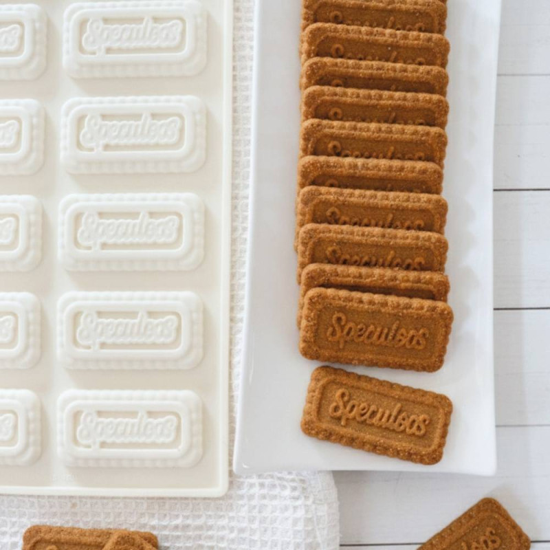 Mood photo: Silicone mould + speculoos biscuits - ScrapCooking