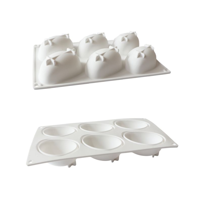 Trompe-l’œil mango silicone mould - 6 cavities