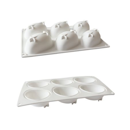 Moule silicone trompe-l’œil mangue - 6 empreintes