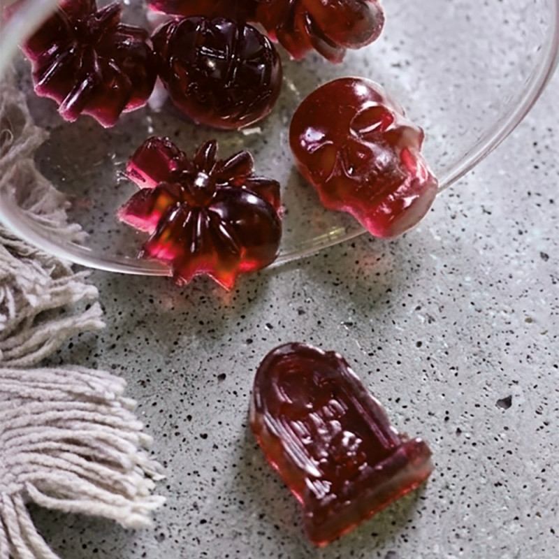 Halloween candy DIY kit : Mould & fruity candy mixes