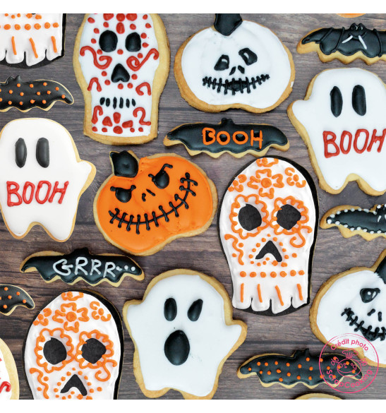 Halloween cookies and biscuits decoration kit