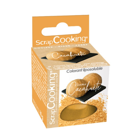 Pack gâteaux trompe l'œil cacahuète : Colorant liposoluble couleur cacahuète