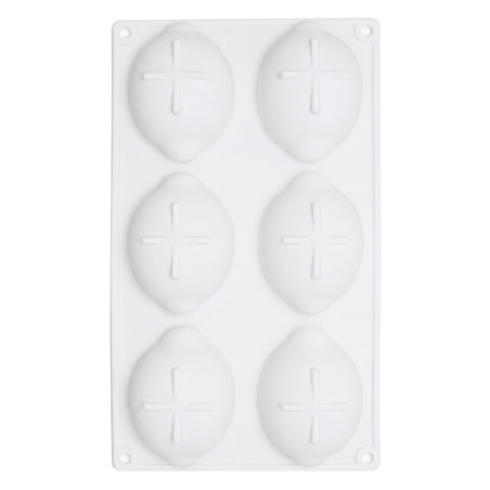 Pack gâteaux trompe l'œil citron : Moule silicone 6 Citrons trompe l'œil