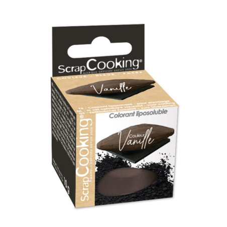 Pack gâteaux trompe l'œil gousse de vanille : Colorant liposoluble couleur Vanille pour trompe l'œil