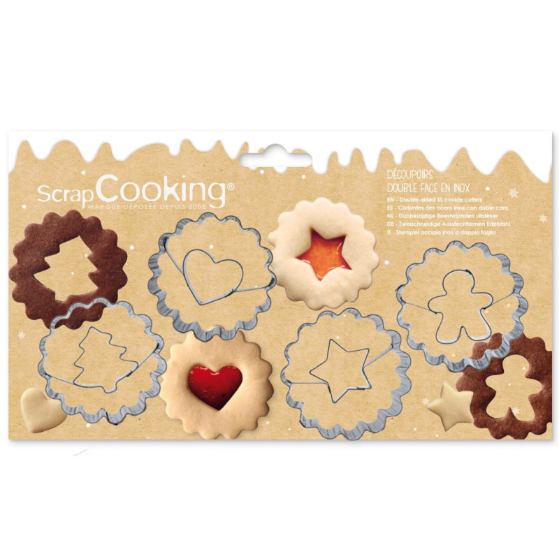 4 découpoirs Linzer pack - ScrapCooking