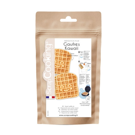 Pack pause gourmande kawaii : Préparation pour gaufres kawaii