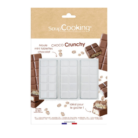 Pack chocolate lover : Moule pour barres chocolatées CRUNCH