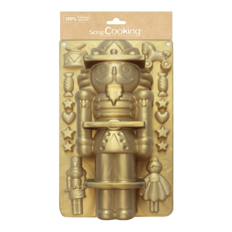 Pack essentiels de Noël : Moule silicone bûche Casse-Noisette