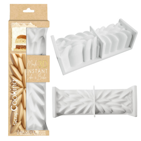 Berries & chocolate yule log pack : 3D yule log silicone mould