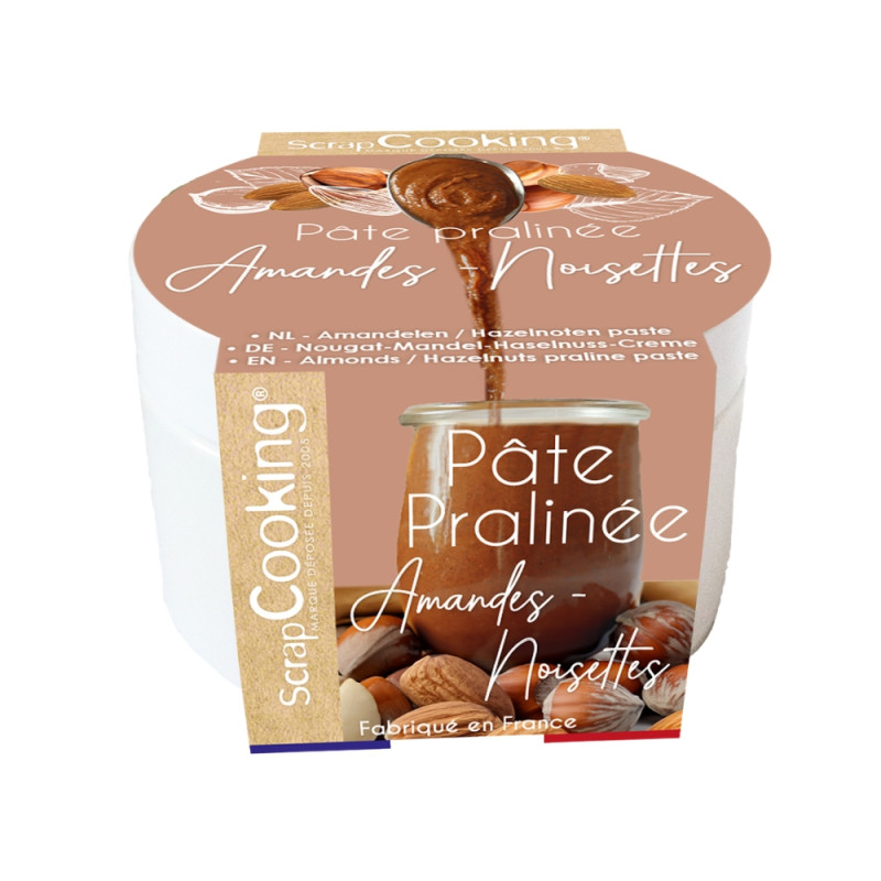 Pack bûche Instant chocolat fruits rouges : Pâte pralinée Amandes Noisettes