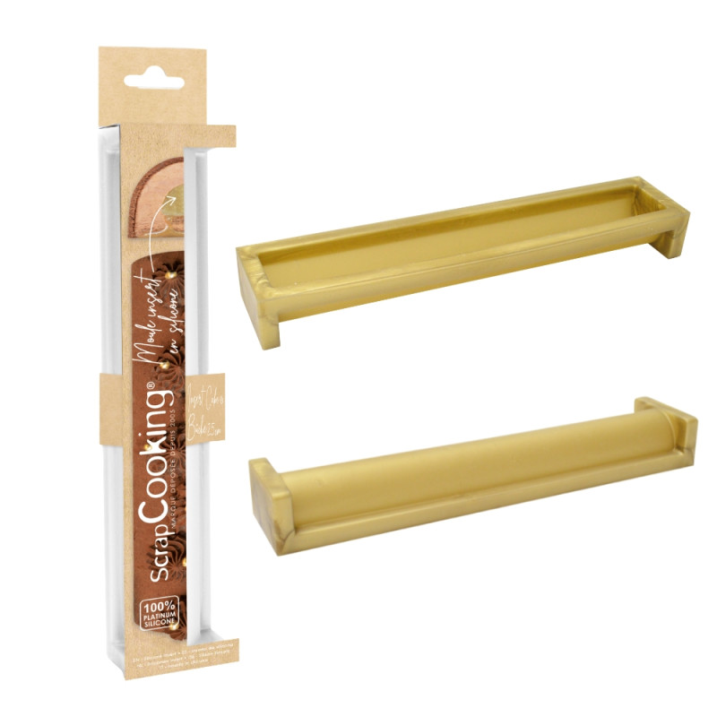 Pack bûche Instant chocolat fruits rouges : Moule silicone pour insert de bûche