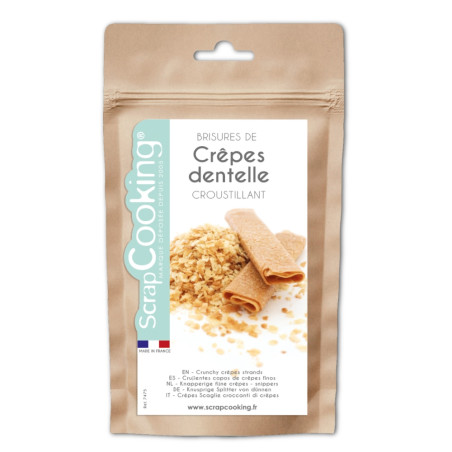 Pack bûche Instant pécan : brisures de crêpes dentelle croustillant