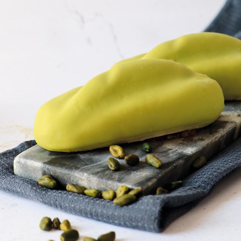 Vue de profil  trompe-l’œil pistache - ScrapCooking