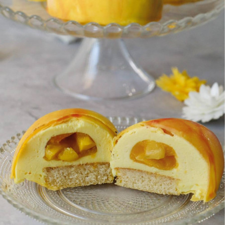 Trompe-l’œil sliced mango design - ScrapCooking