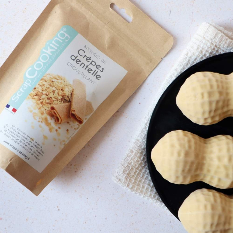 Decorative effect with a peanut trompe l’œil design - ScrapCooking®