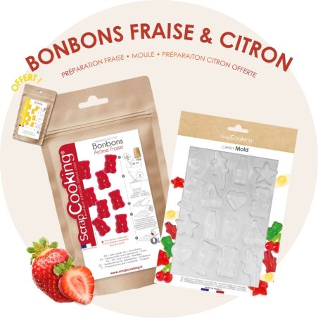 Pack bonbons fraise & citron