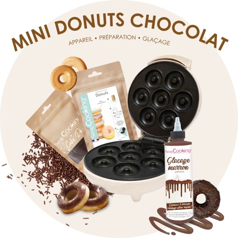 Mini chocolate doughnuts pack