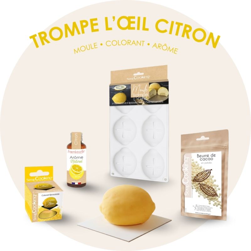 Lemon illusion cake kit