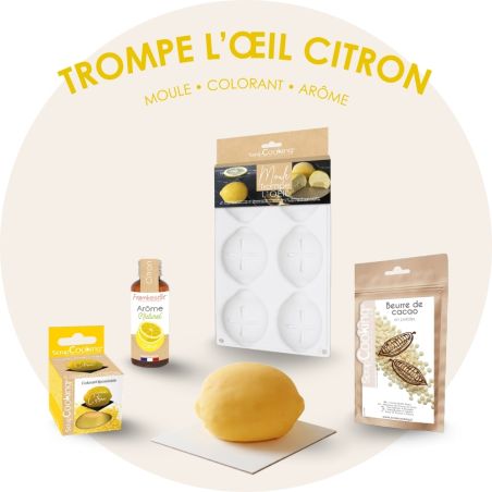 Pack gâteaux trompe l'œil citron