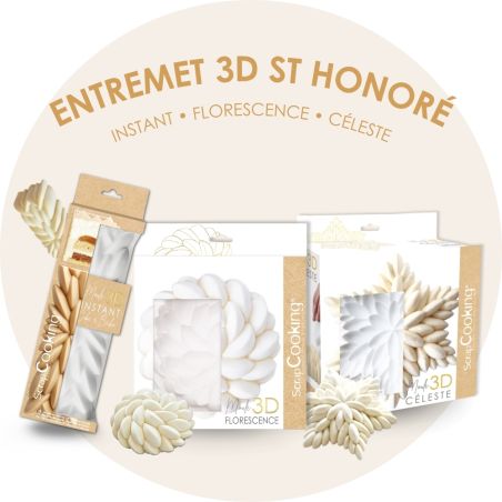 Pack entremets 3D façon Saint Honoré