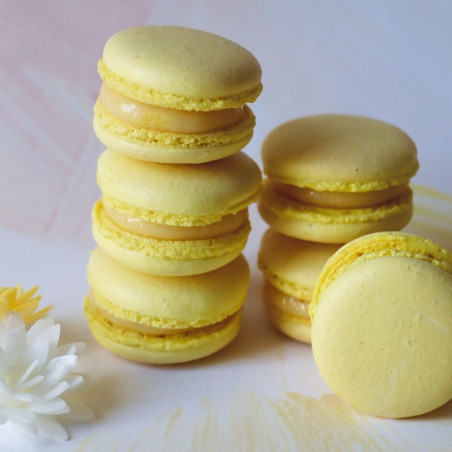 Stacked lemon macaron theme - ScrapCooking®